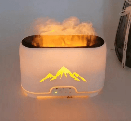 Polished Himalayas Aroma Diffuser & Humidifier – Elevate Your Atmosphere featuring natural patterning and unique variations - Luna Panther