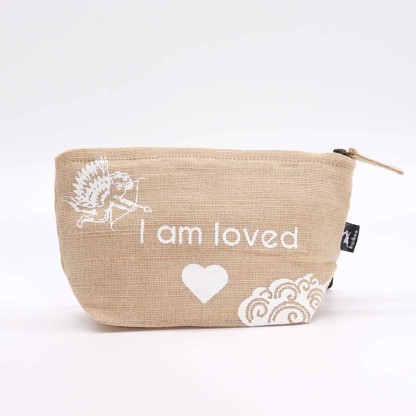 Polished Hop Hare Pouch - I am Loved featuring natural patterning and unique variations - Luna Panther