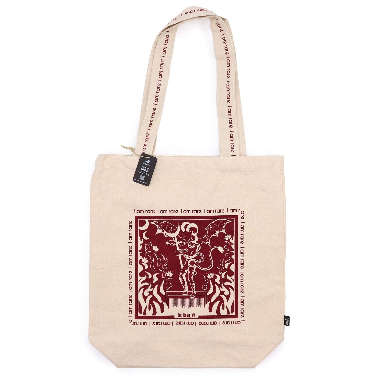 Polished Hop Hare Tote Bag - I am Rare featuring natural patterning and unique variations - Luna Panther