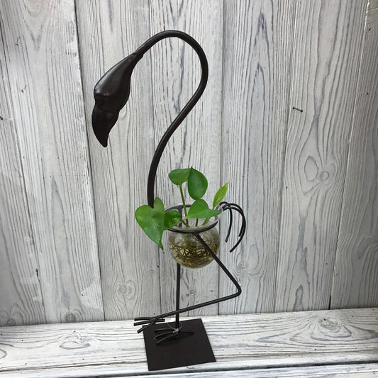 Hydroponic Home Decor - Tall Flamingo One Pot Stand - Luna Panther