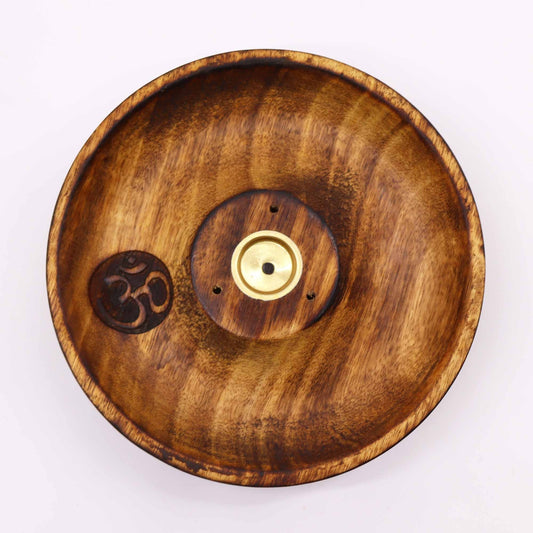 Incense Stick & Cone Burner Disc - Om - Luna Panther alternate view