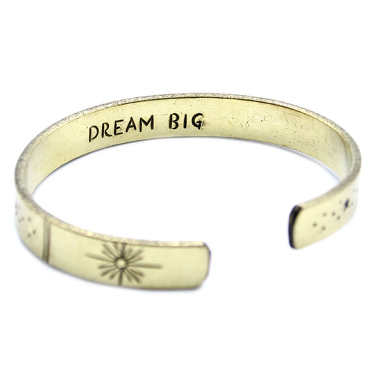Inspiration Bracelet - Brass Snrise, Galaxy, Stars, Earth - Luna Panther alternate view