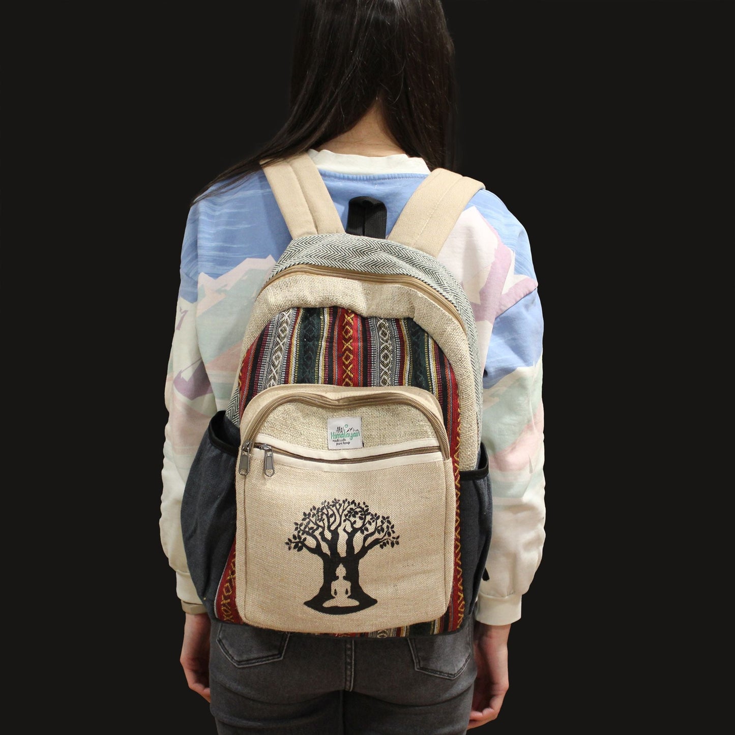 Large Backpack - Bohdi Tree Design - Luna Panther
