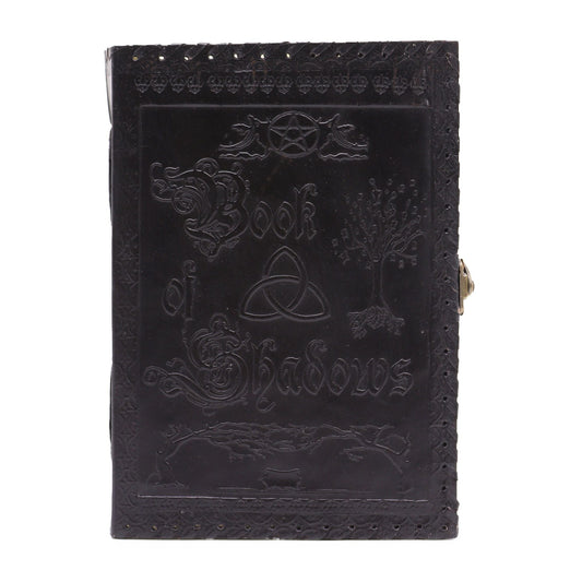 Large Book of Shadows - Black - 200 pages deckle - edged - 25x18x3cm - Luna Panther