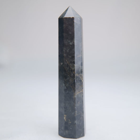 Larvikite Obelisk 90g 100mm - Luna Panther alternate view