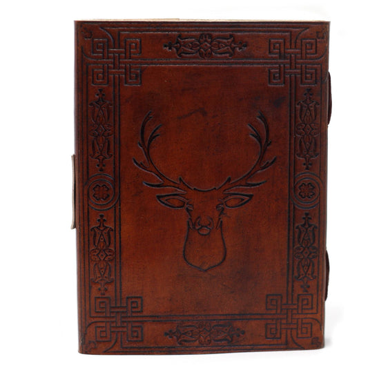 Leather Stag Notebook (6x8") - Luna Panther alternate view