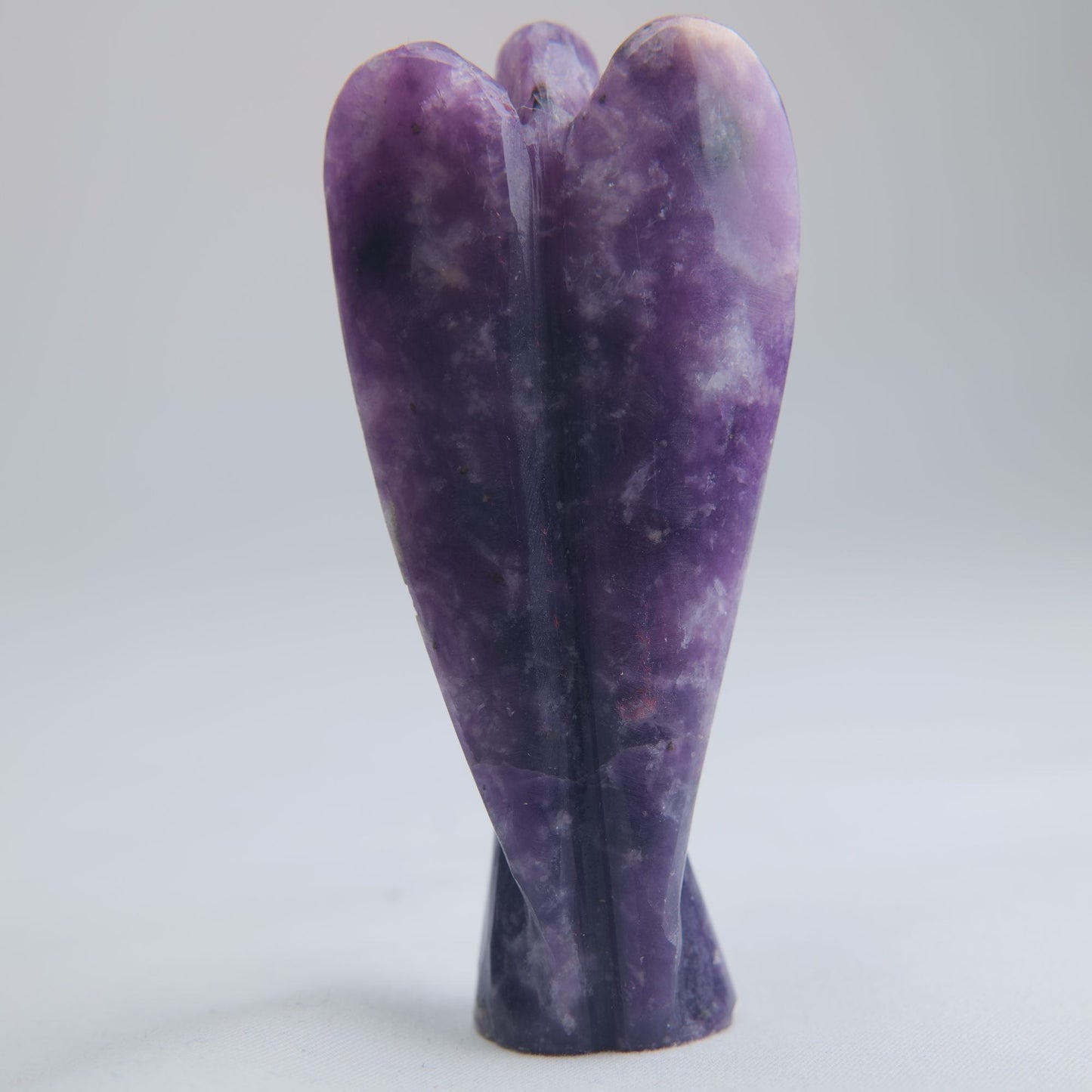 Lepidolite Angel Carving 60g 80mm - Luna Panther