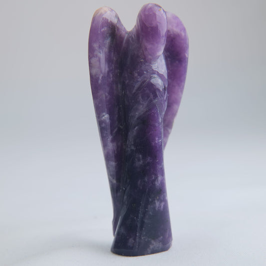 Lepidolite Angel Carving 60g 80mm - Luna Panther alternate view