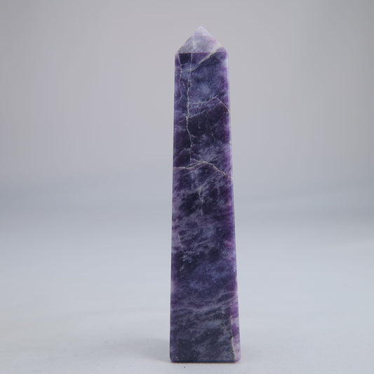 Lepidolite Crystal Tower 112g - Luna Panther
