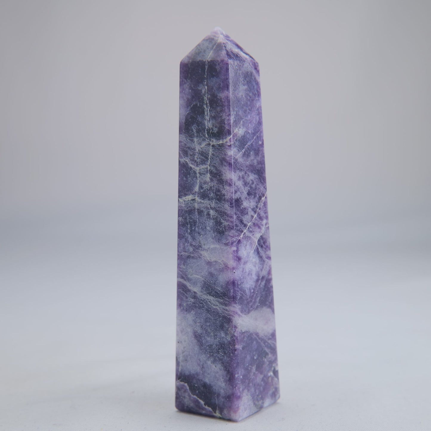 Lepidolite Crystal Tower 112g - Luna Panther