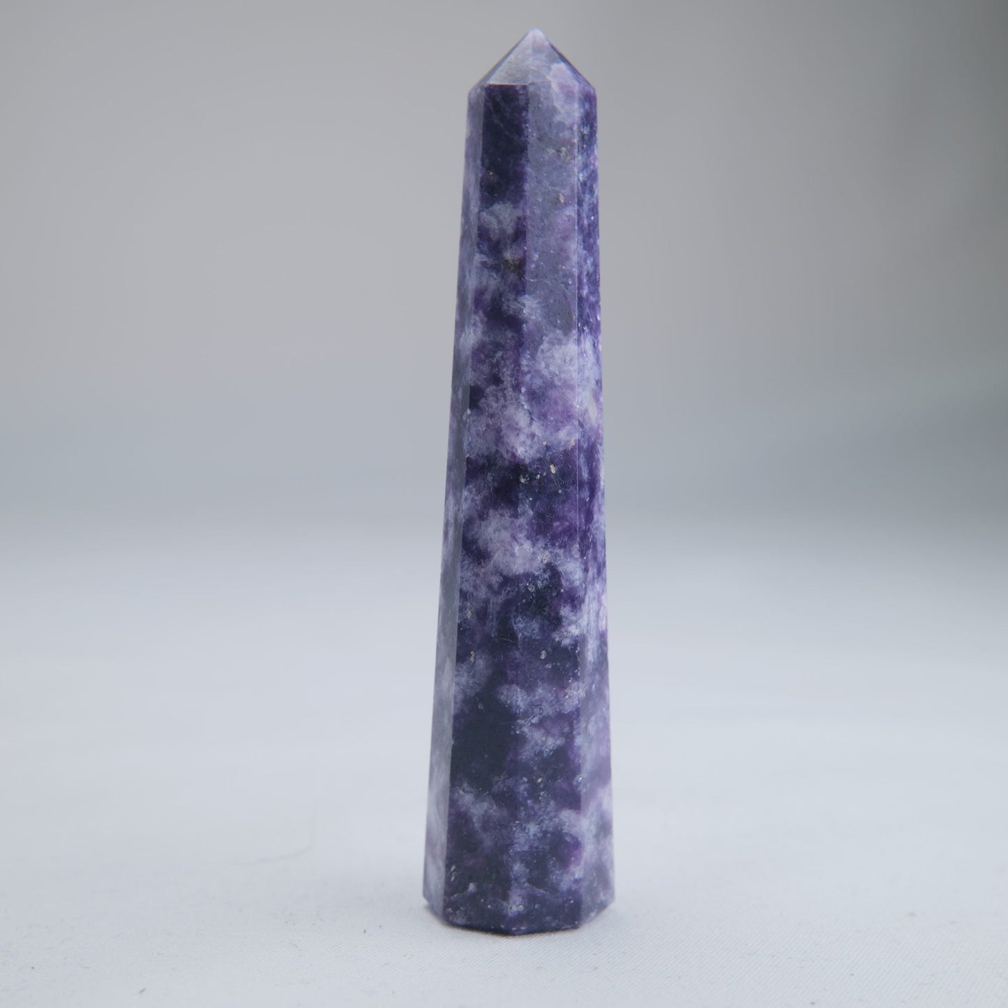 Lepidolite Obelisk 44g Crystal Tower - Luna Panther