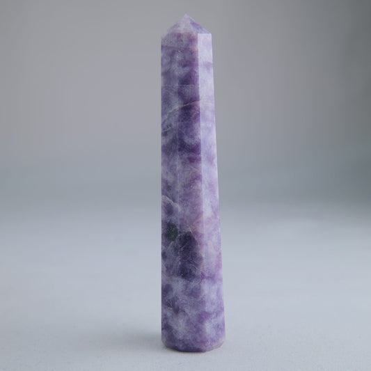Lepidolite Obelisk 69g Crystal Tower - Luna Panther