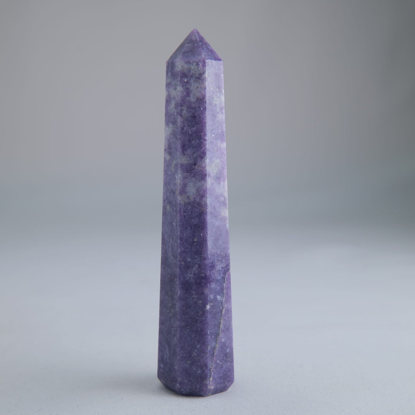 Lepidolite Obelisk 72g Crystal Tower - Luna Panther