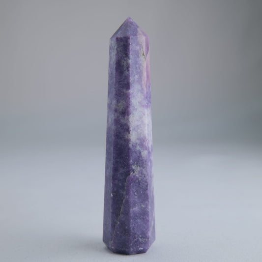 Lepidolite Obelisk 72g Crystal Tower - Luna Panther