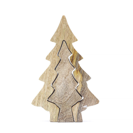 Lost in the Forest - Small Tree in a Tree Wooden Decoration - 15x10cm - Luna Panther alternate view