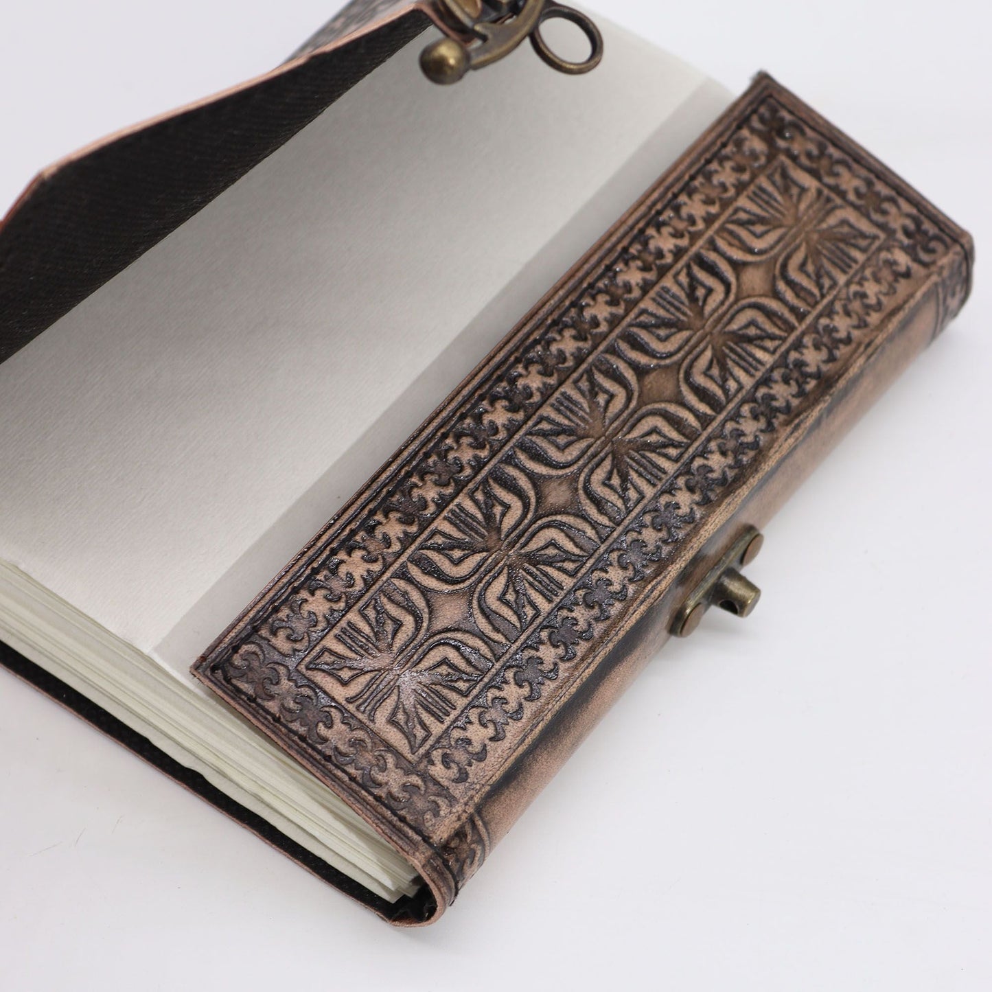 Lotus Madala - Esoteric Notebook - Antique Grey - 200 pages Stitch Edge - 17.5x12.5x3cm - Luna Panther