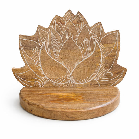 Lotus Wall Shelf White Wash - Luna Panther alternate view