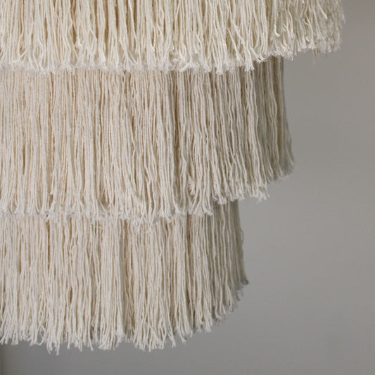 Macrame Soft Chandelier - Natural - Luna Panther alternate view