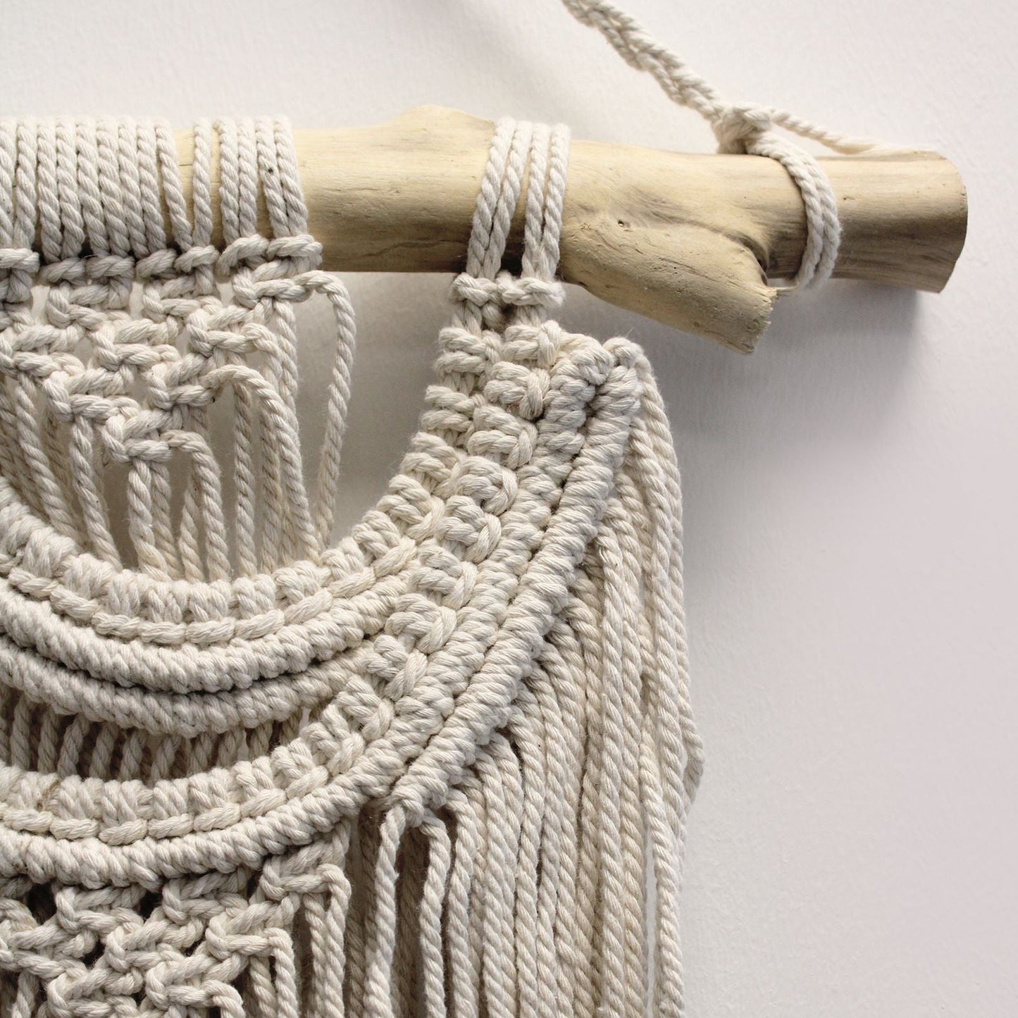 Macrame Wall Hanging - Two Waves - Luna Panther