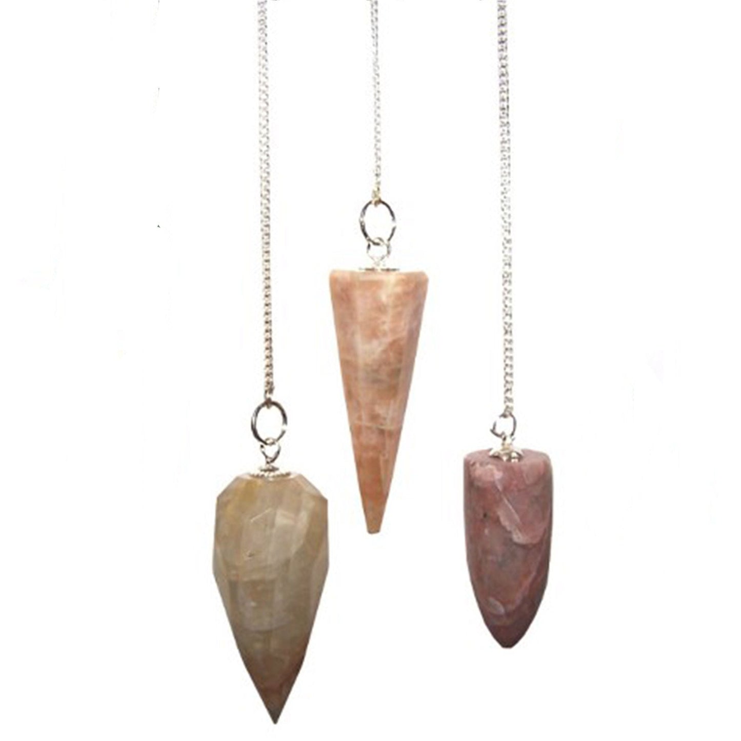 Polished Magic Pendulum - Moon Stone featuring natural patterning and unique variations - Luna Panther