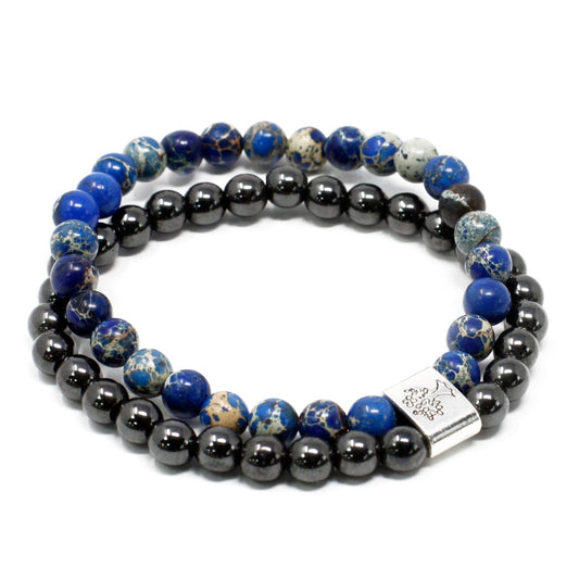 Magnetic Gemstone Bracelet - Sodalite - Luna Panther