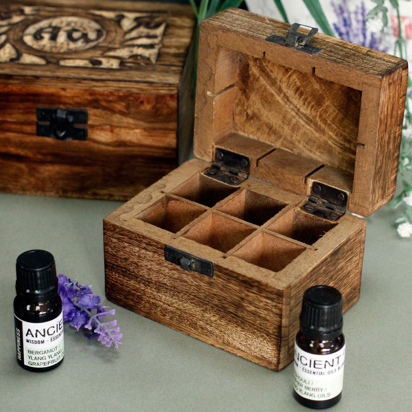 Mango Aromatherapy Box - Floral (holds 6) - Luna Panther