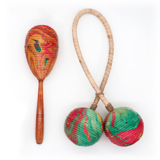 Maracas Rattle - Double Twist - Luna Panther alternate view