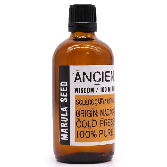 Polished Marula Seed Oil - 100ml featuring natural patterning and unique variations - Luna Panther