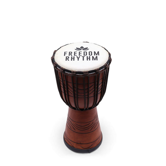 Medium Pro Djembe Drum - Freedom Rhythm - 40cm (18cm Diameter) at Luna Panther