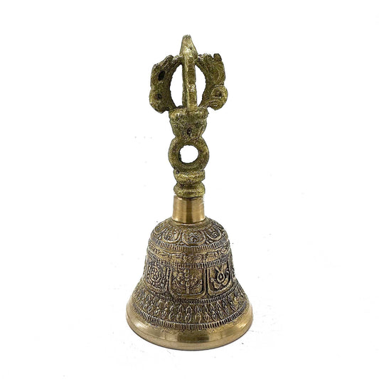 Polished Medium Tibetan Tingsha Bell - 6x11.5cm featuring natural patterning and unique variations - Luna Panther
