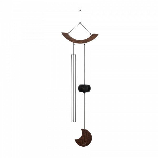 Polished Luna Panther MEINL Sonic Energy Moon Meditation Chime 35"/88 cm - 432 Hz - Curved Suspension/Silver (MMC35S) featuring natural patterning - Luna Panther