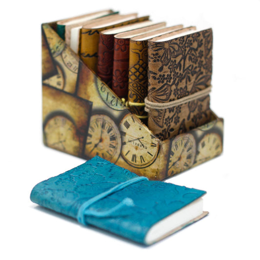 Mini Assorted Leather Notebook (4x3") - 1 piece - Luna Panther