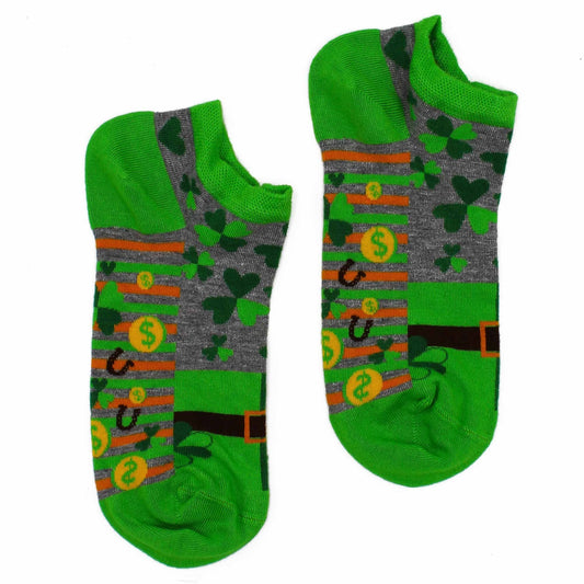 Polished M/L Hop Hare Bamboo Socks Low (7.5-11.5) - Lucky Socks featuring natural patterning and unique variations - Luna Panther