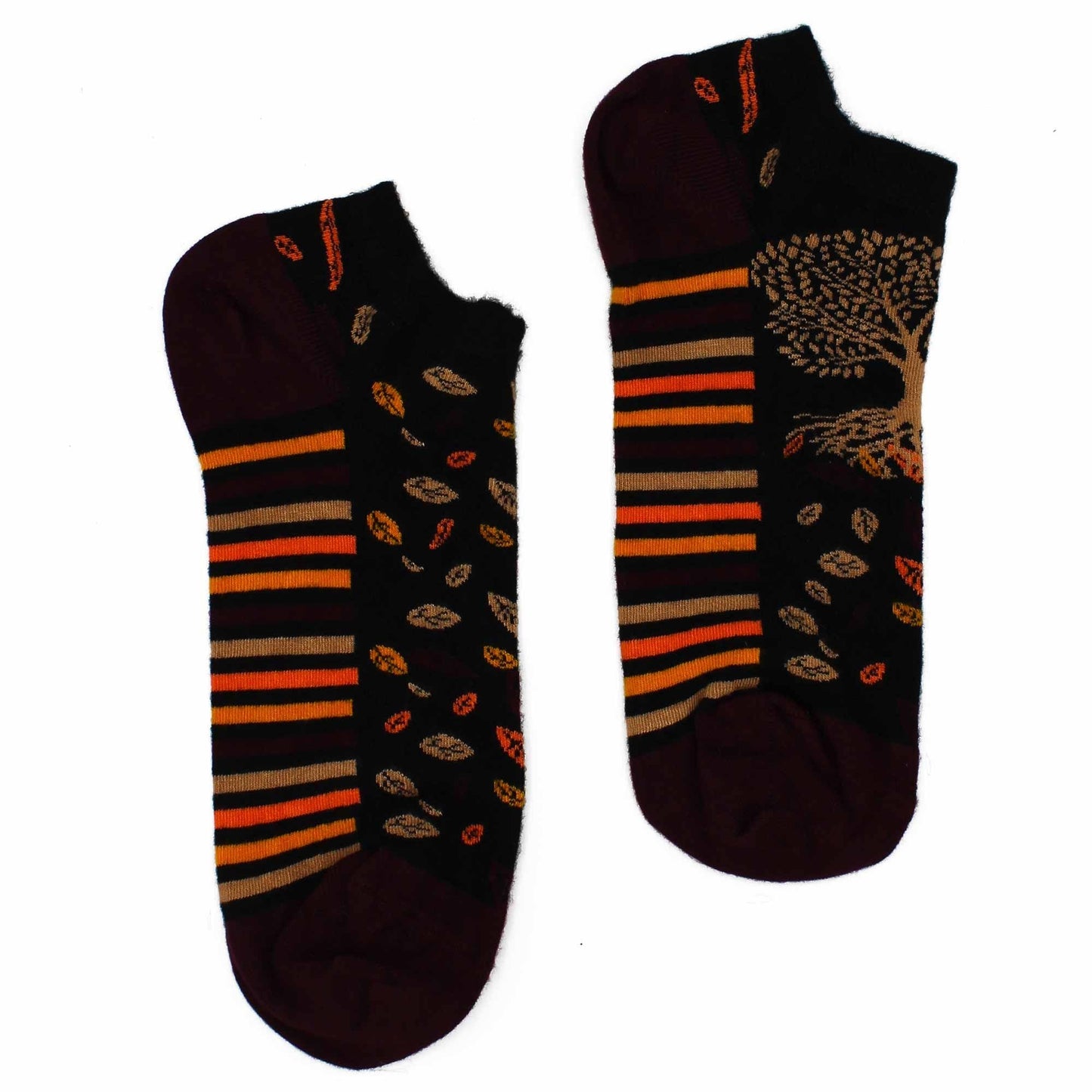 Polished M/L Hop Hare Bamboo Socks Low (7.5-11.5) - Tree of Life featuring natural patterning and unique variations - Luna Panther