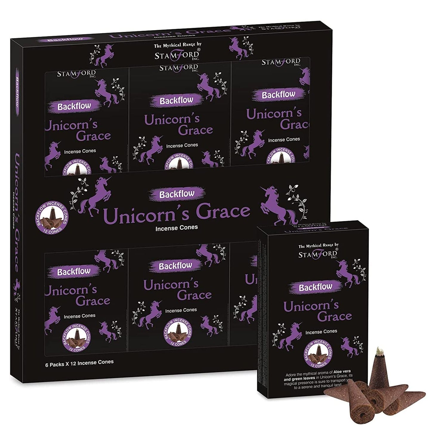 Mythical Backflow Cones - Unicorn Grace - Luna Panther
