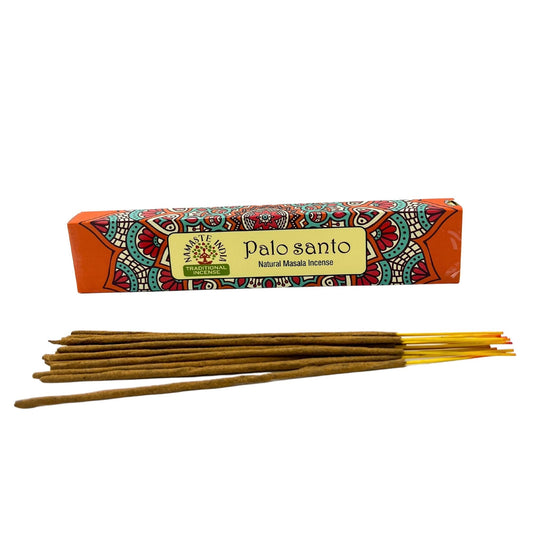 Polished Namaste Mandala Masala Incense - Palo Santo featuring natural patterning and unique variations - Luna Panther