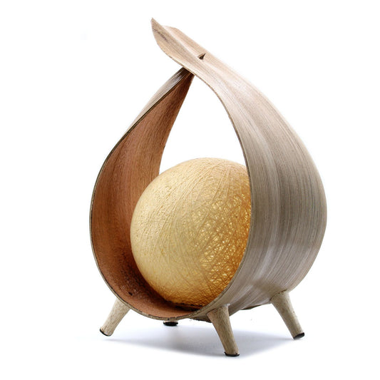Natural Coconut Lamp - Natural Wrapover - Luna Panther