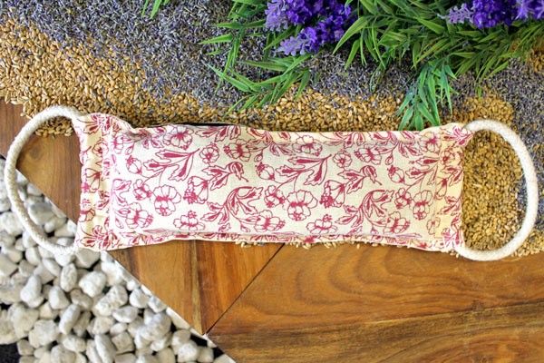 Polished Natural Cotton Wheat Bags - Purple featuring natural patterning and unique variations - Luna Panther