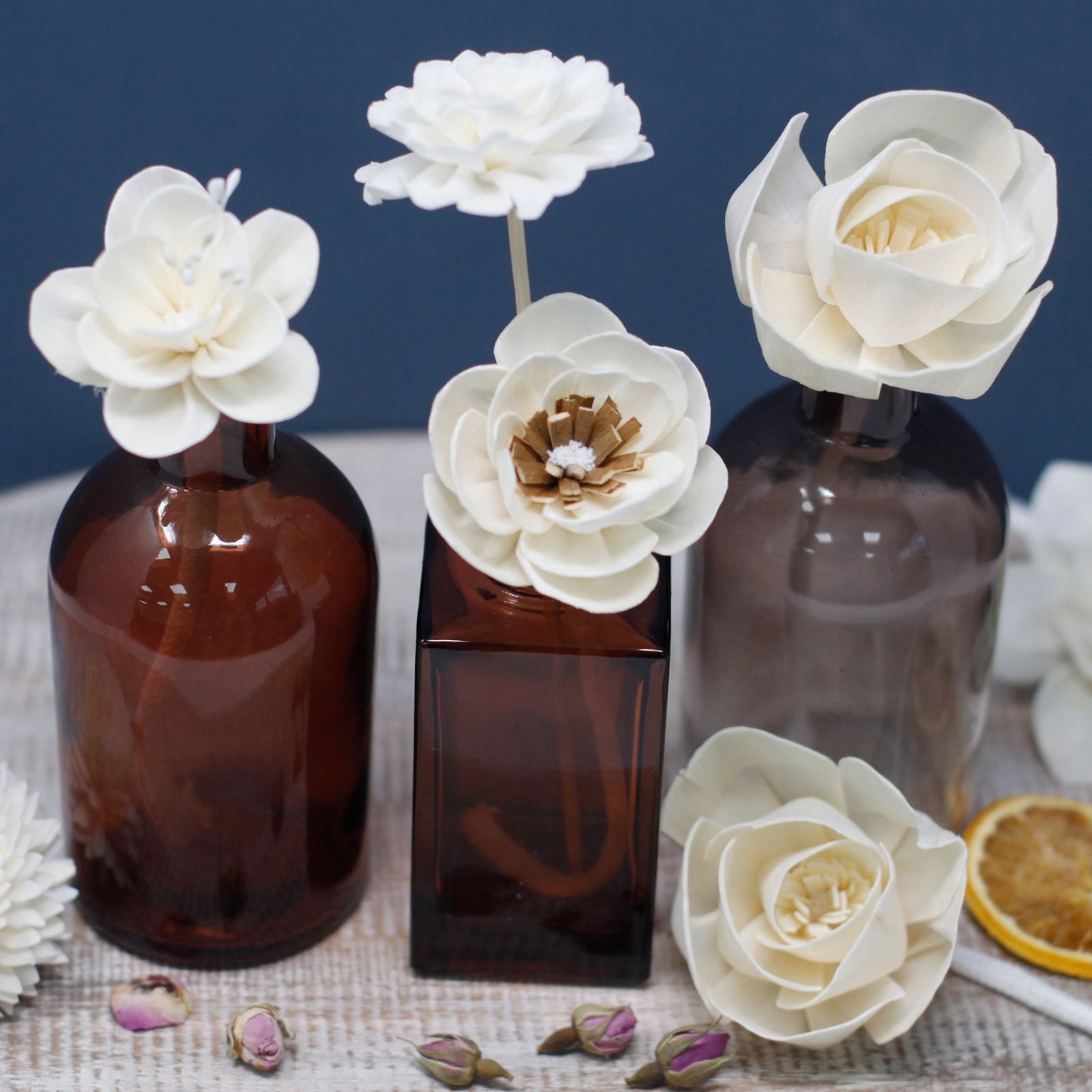 Natural Diffuser Flowers - Large Rose on String - Luna Panther