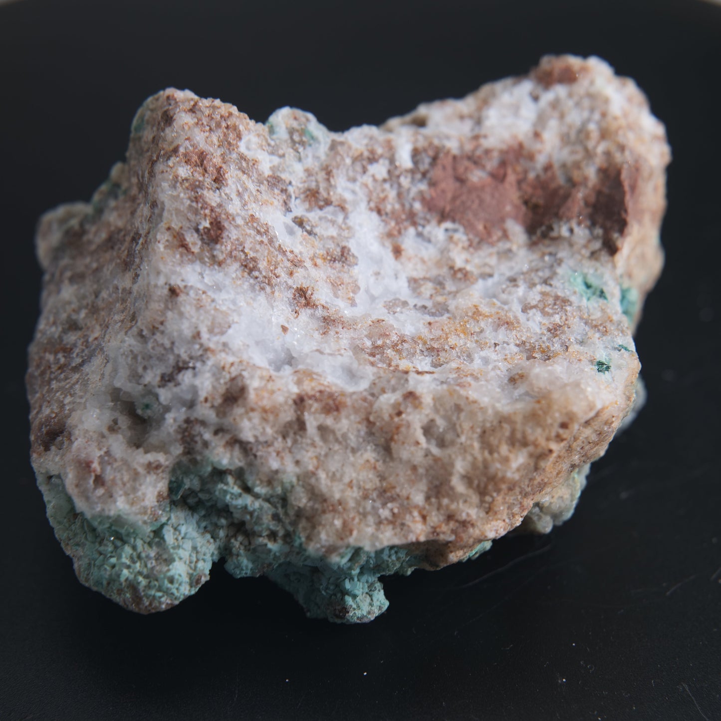 Natural Druzy Chrysocolla Dolomite with Malachite 172g - Luna Panther