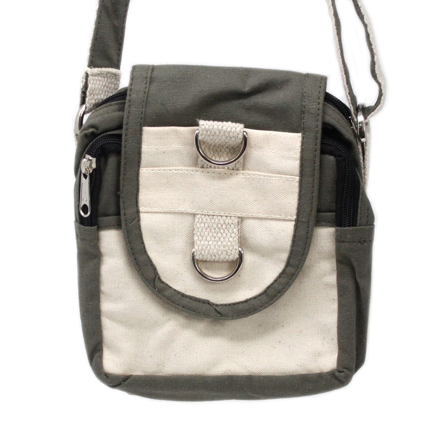 Polished Natural Travel Bag - Charcoal featuring natural patterning and unique variations - Luna Panther