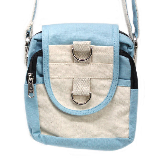 Polished Natural Travel Bag - Teal featuring natural patterning and unique variations - Luna Panther