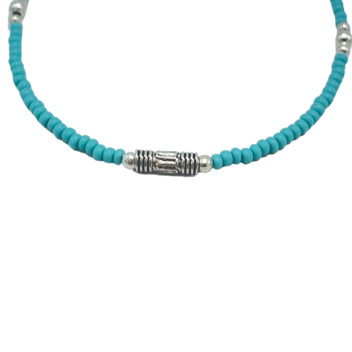 Nepalese Extra Fine Gem Bracelet - Turquoise & Teardrop - Luna Panther