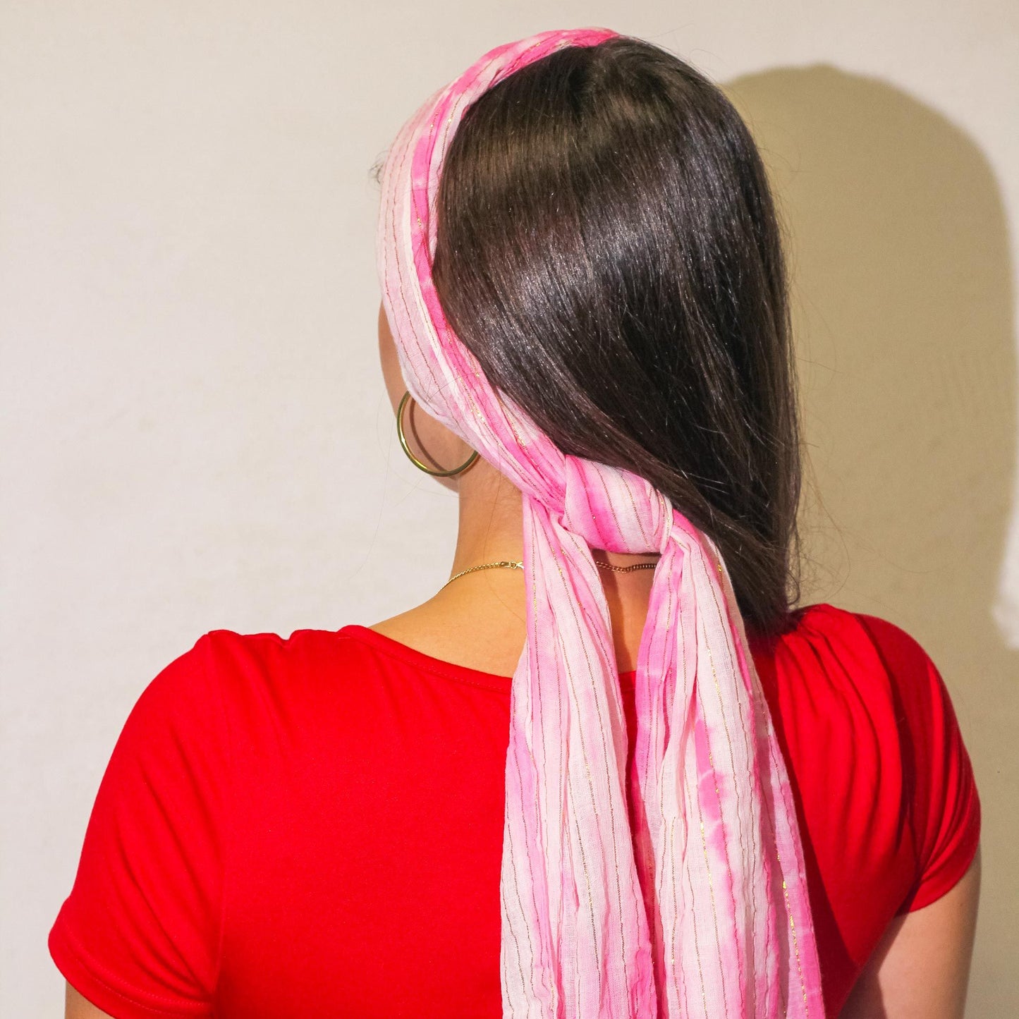 Nomad Sari Party Shine Scarf - Perfect Pink (180×50cm) - Luna Panther