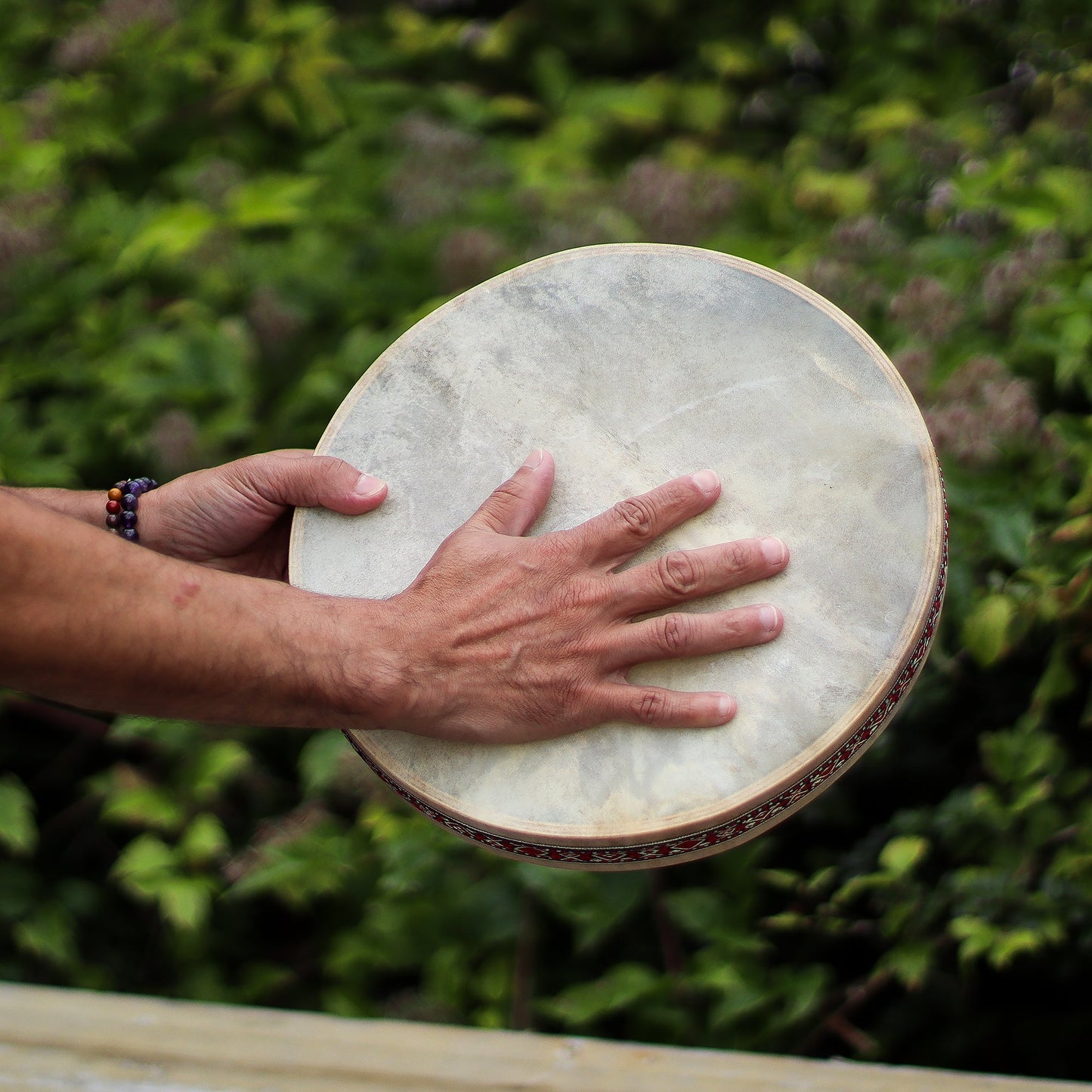 Shaman Sound Healing Ocean Drum - 30cm detail view 8 at Luna Panther