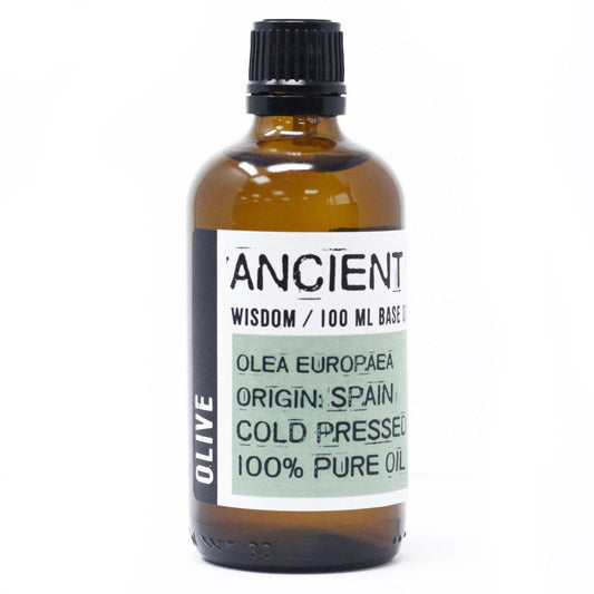 Polished Olive Oil - 100ml featuring natural patterning and unique variations - Luna Panther