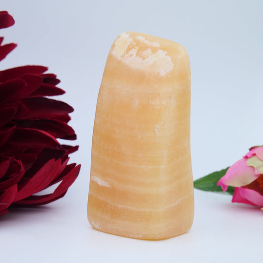 Orange Calcite Freeform — 237 g - Luna Panther alternate view