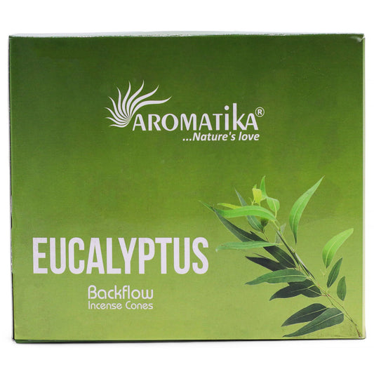 Pack of 10 Masala Backflow Incense - Eucalyptus - Luna Panther