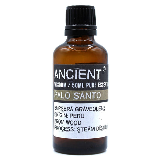 Polished Palo Santo Essential Oil 50ml featuring natural patterning and unique variations - Luna Panther