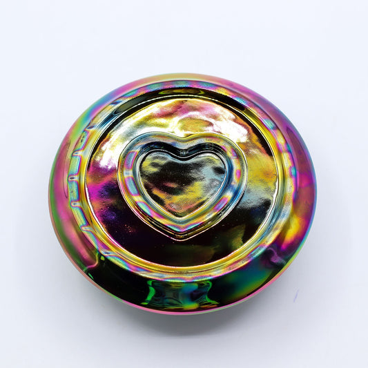 Palo Santo Stick & Smudge Holder - Mandala - Metallic Rainbow - Luna Panther alternate view